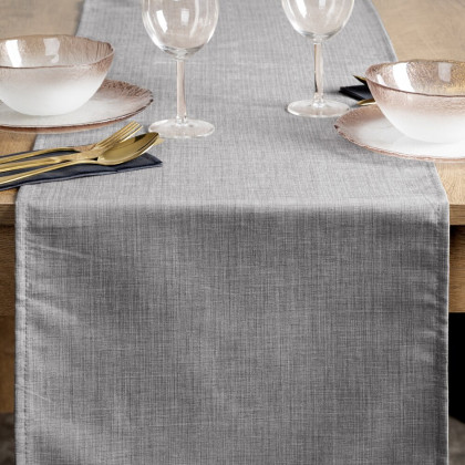 Obrus ​​40x140 cm vodeodolný - KATE sivý